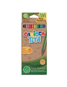 Carioca EcoFamily Tita ξυλομπογιές  12 χρωμάτων