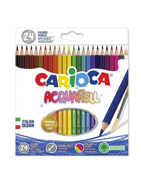 Carioca ξυλομπογιές ακουαρέλας 24 χρωμάτων
