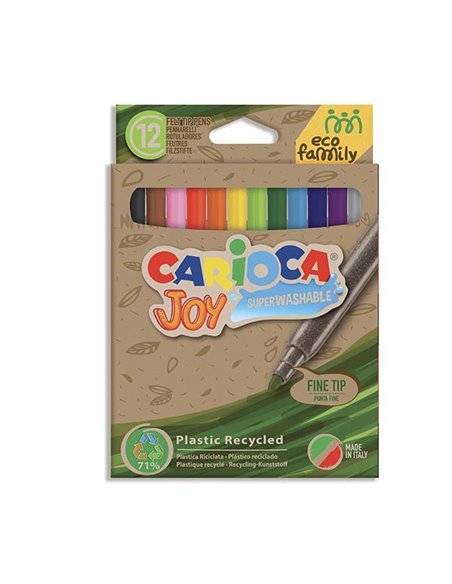 Carioca EcoFamily Joy μαρκαδόροι 12 χρωμάτων