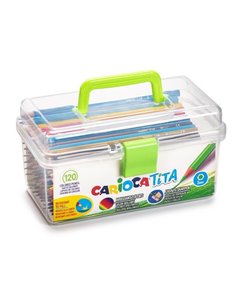 Carioca Tita ξυλομπογιές 120 χρωμάτων σε βαλιτσάκι