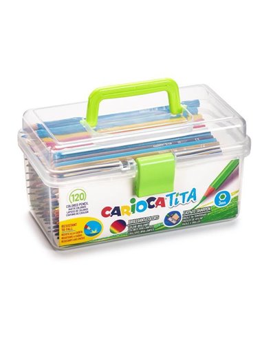 Carioca Tita ξυλομπογιές 120 χρωμάτων σε βαλιτσάκι