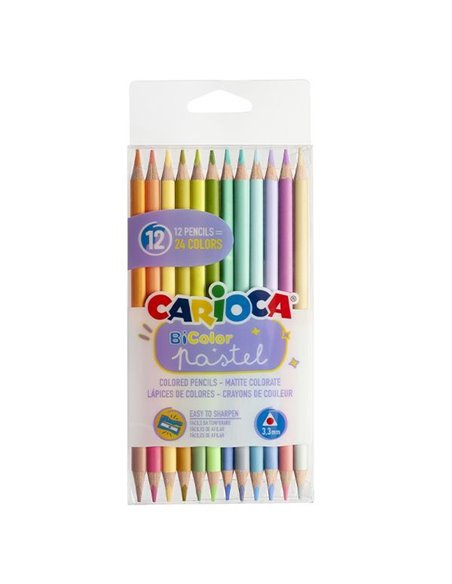 Carioca Bicolor ξυλομπογιές 12 χρωμάτων