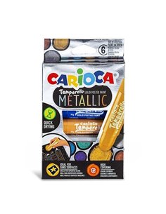 Carioca Temperello Metallic μαρκαδόροι ζωγραφικής 6 χρωμάτων