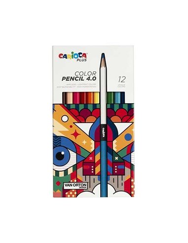 Carioca Plus color ξυλομπογιές Ø 4,0χιλ., 24 χρωμάτων