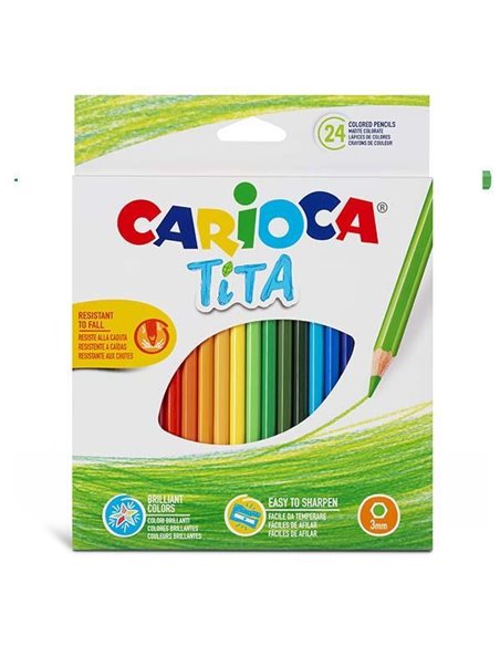 Carioca Tita ξυλομπογιές 24 χρωμάτων