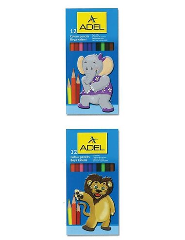 Adel ξυλομπογιές 12 χρώματα