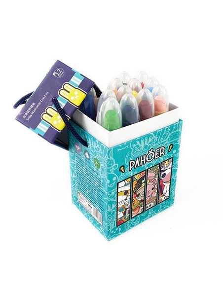 Σετ ζωγραφικής 12 τεμ. crayons σε κουτί "Pahoer" Υ13,5x7,8x5,8εκ.