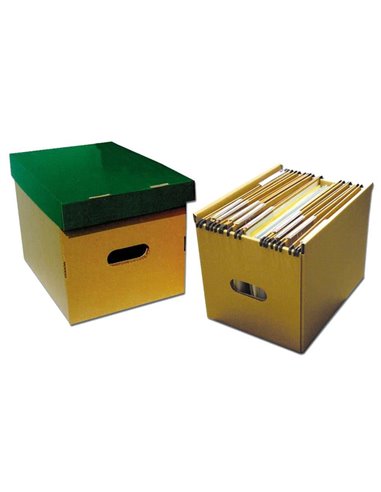 Νext κουτί κρεμαστων φακέλων καφέ πράσινο Υ25x25x34εκ.