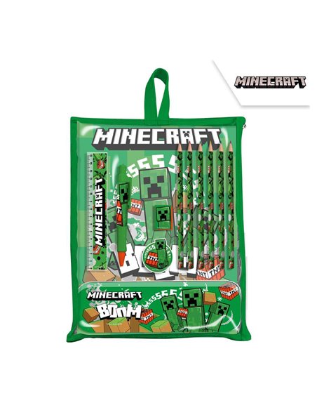 Σετ ζωγραφικής 12 τεμαχίων Minecraft σε τσάντα δώρου 30x22,5x2εκ.