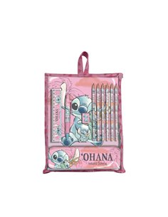 Σετ ζωγραφικής 12 τεμαχίων Stitch σε τσάντα δώρου 30x22,5x2εκ.