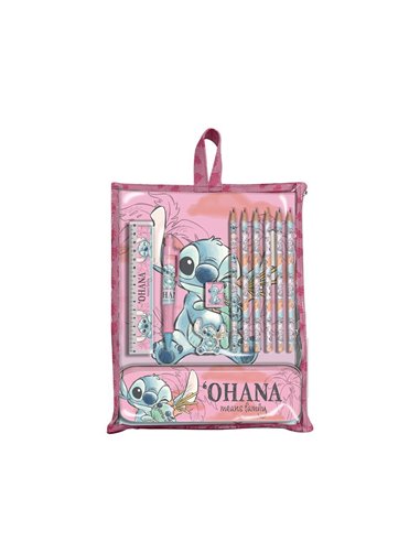 Σετ ζωγραφικής 12 τεμαχίων Stitch σε τσάντα δώρου 30x22,5x2εκ.