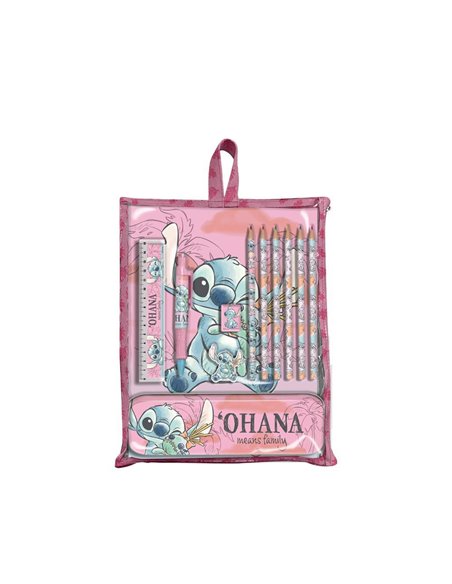 Σετ ζωγραφικής 12 τεμαχίων Stitch σε τσάντα δώρου 30x22,5x2εκ.