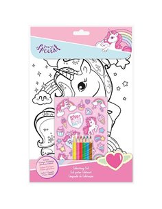 Σετ ζωγραφικής "Unicorn" με ξυλομπογιές Y31x21x2εκ.