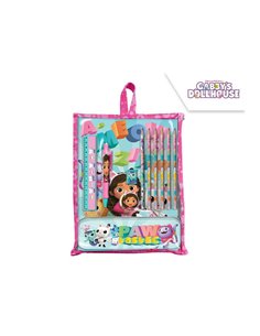 Σετ ζωγραφικής 12 τεμαχίων Το Κουκλόσπιτο της Γκάμπι σε τσάντα δώρου 30x22,5x2εκ.