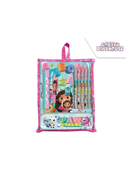 Σετ ζωγραφικής 12 τεμαχίων Το Κουκλόσπιτο της Γκάμπι σε τσάντα δώρου 30x22,5x2εκ.