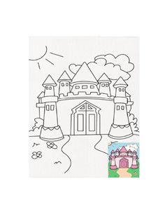 Καμβάς ζωγραφικής με ακρυλικά χρώματα Next κάστρο 20x30εκ.