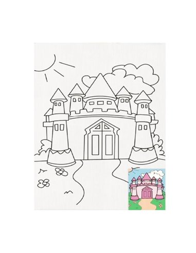 Καμβάς ζωγραφικής με ακρυλικά χρώματα Next κάστρο 20x30εκ.