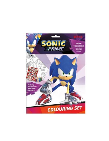 Σετ ζωγραφικής Sonic με ξυλομπογιές Y28,5x21x2εκ.