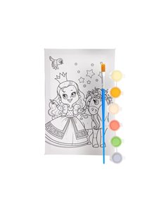 Καμβάς ζωγραφικής με νερομπογιές Next πριγκίπισσα Υ29,5x19,7x1,7εκ.