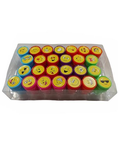Σφραγίδες παιδικές emoji διάφορα σχέδια σετ 26 τεμάχια