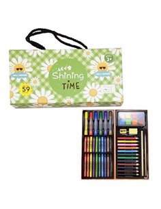 Σετ ζωγραφικής 50 τεμ. σε βαλιτσάκι "Daisies"  Υ13x27x4,5εκ.