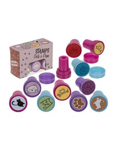 Σετ σφραγίδες "Cats - Dogs" 6 τεμαχίων, 2,5εκ.