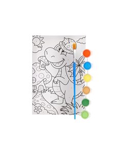 Καμβάς ζωγραφικής με νερομπογιές Next δεινόσαυρος Υ29,5x19,7x1,7εκ.