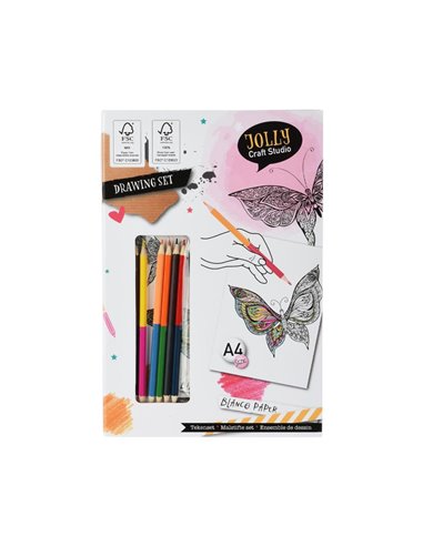 Σετ ζωγραφικής με ξυλομπογιές A4