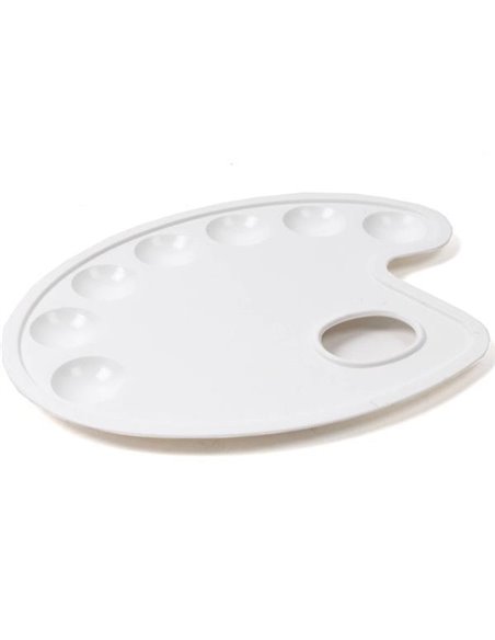 Ark παλέτα ζωγραφικής οβάλ για 7 χρώματα 21.5x16εκ.