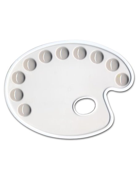 Παλέτα ζωγραφικής οβάλ για 9 χρώματα