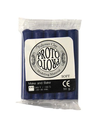 Πολυμερικός πηλός 50γρ. σκούρο μπλε