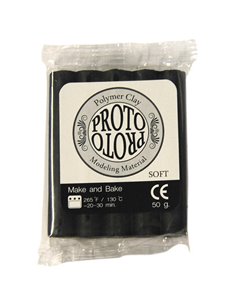 Πολυμερικός πηλός 50γρ. μαύρος