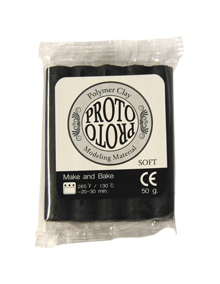 Πολυμερικός πηλός 50γρ. μαύρος