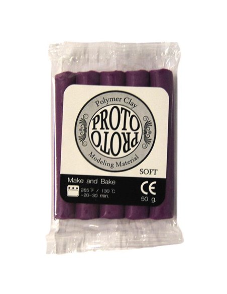 Πολυμερικός πηλός 50γρ.μωβ