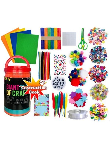 Σετ χειροτεχνίας 500 τεμ. σε βάζο Y21x12εκ.