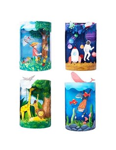 Σετ χειροτεχνίας 3D Micro Landscape σε 4 σχέδια 26x13xΥ35εκ.