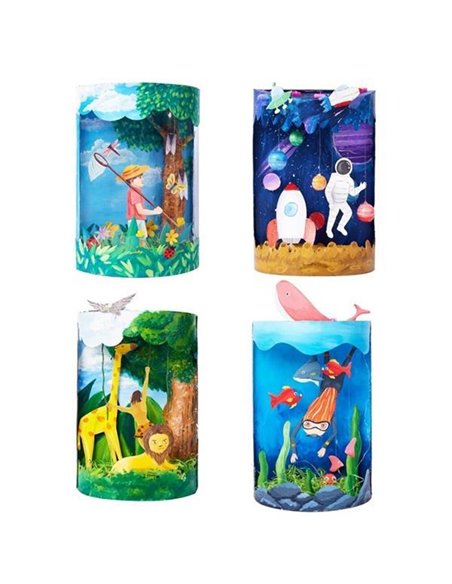 Σετ χειροτεχνίας 3D Micro Landscape σε 4 σχέδια 26x13xΥ35εκ.