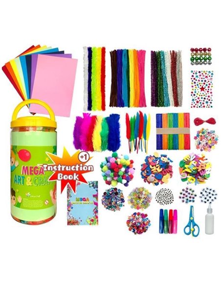 Σετ χειροτεχνίας 1000 τεμ. σε βάζο Y25,5x12εκ