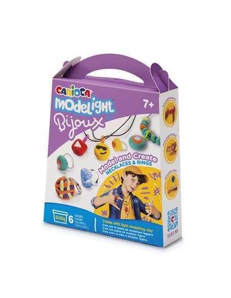 Carioca Κιτ κατασκευής κοσμημάτων (κολιέ και δαχτυλίδια) με εργαλεία