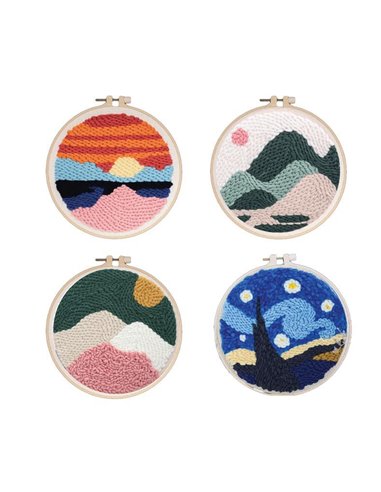 Σετ κεντήματος-εργόχειρο τοπία Υ20x20x2εκ.