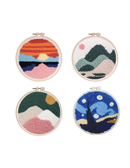 Σετ κεντήματος-εργόχειρο τοπία Υ20x20x2εκ.