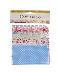 Σετ 10τεμ.  ύφασμα 12x12εκ. σε blister