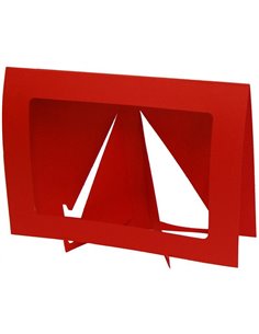 Next χαρτοκορνίζα κόκκινη 20x14.5εκ. για φωτό 13x18εκ.