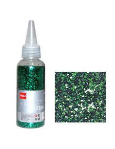 Glitter νιφάδες 1/24'' σε μπουκάλι πράσινο 30γρ.