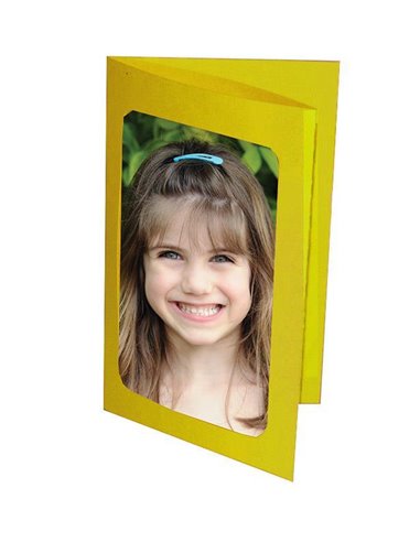 Next χαρτοκορνίζα κίτρινη 23x15.5εκ. για φωτό 13x18εκ.