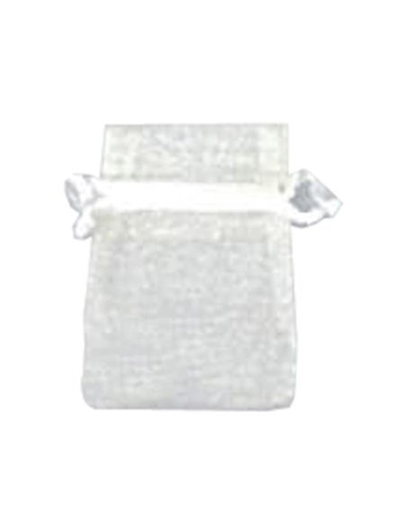 Πουγκιά οργαντέ λευκό 10x8εκ. 100 τμχ.