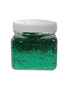 Χρυσόσκονη σε νιφάδες 1χιλ. πράσινη 200gr.