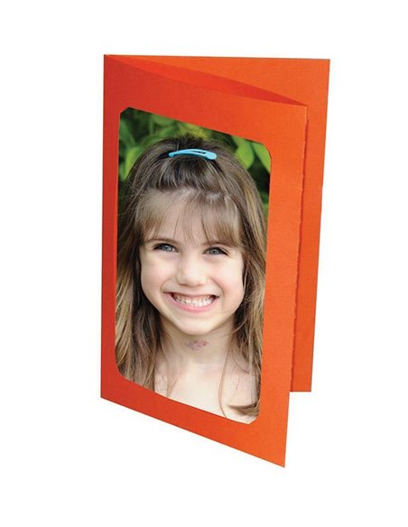 Next χαρτοκορνίζα πορτοκαλί 23x15.5εκ. για φωτό 13x18εκ.