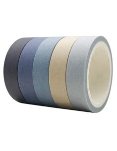 Αυτοκόλλητες κορδέλες αποχρώσεις Drifting snow 5 τμχ