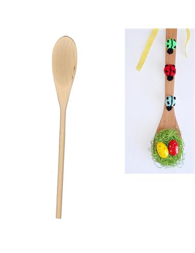 Κουτάλες ξύλινες χειροτεχνίας 10 τεμ 30εκ.